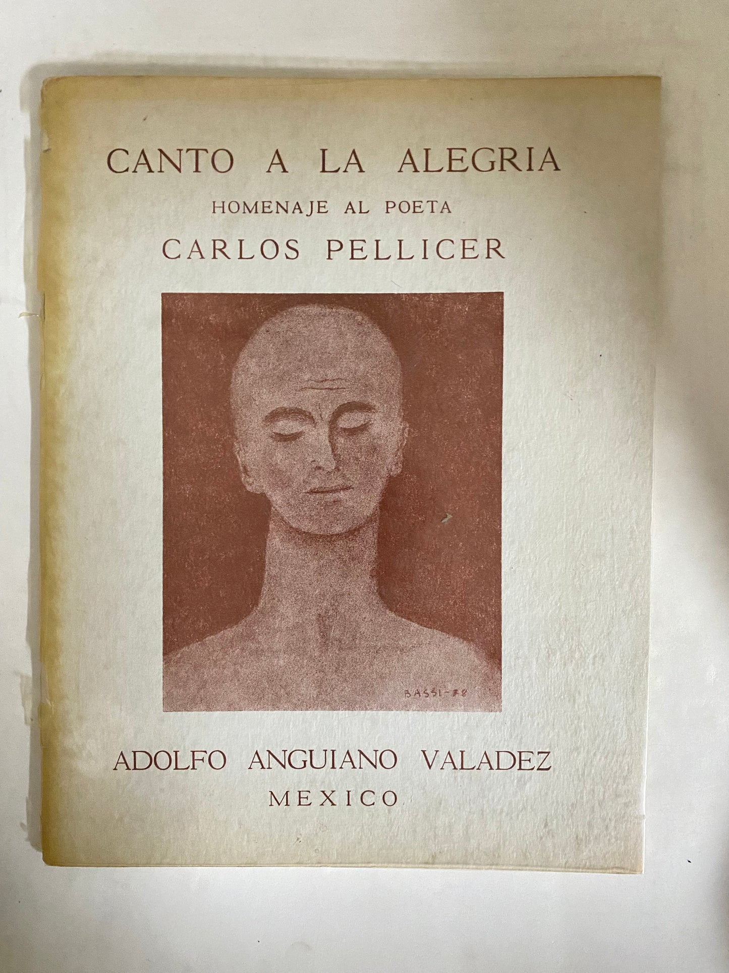 Libro Canto a la Alegría, Carlos Pellicer