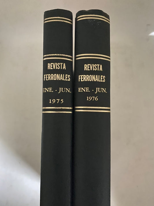 Revista Ferronales años 1976-1977, encuadernadas en pasta dura